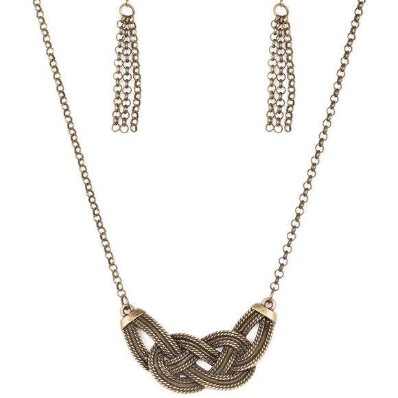 Nautically Naples - Brass Necklace